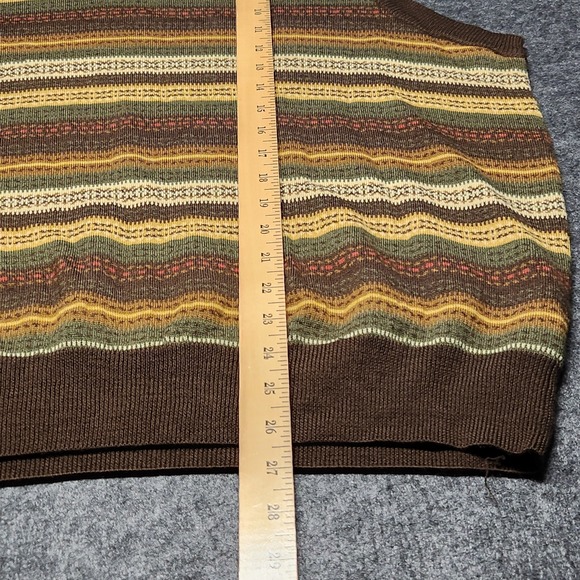 GAP Mens Merino Wool Pullover V-Neck Sweater Vest Brown Fall Autumn Shades XL - Picture 6 of 6